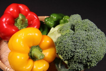 パプリカとブロッコリー