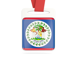 Flag of belize, square card
