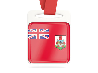 Flag of bermuda, square card
