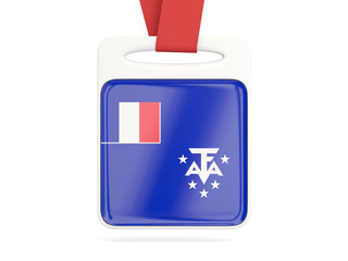 Flag of french southern territories, square card