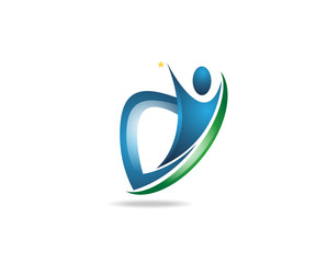 Obraz premium human success logo