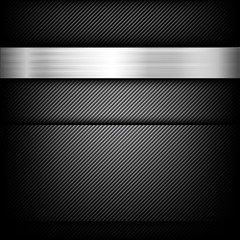 Obraz premium Abstract background dark and black carbon fiber with polished me