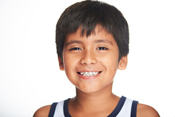 portrait of smiling boy © PixieMe