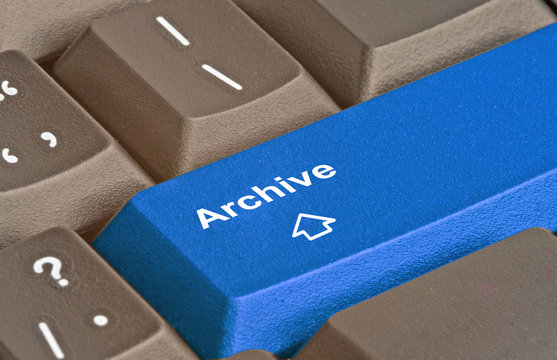 Keyboard with hot key for archiving
