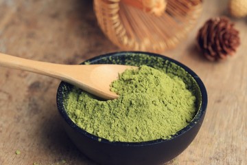 Matcha green tea powder