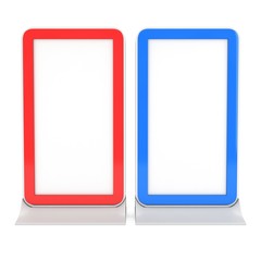 Trade show booth LCD screen stand.