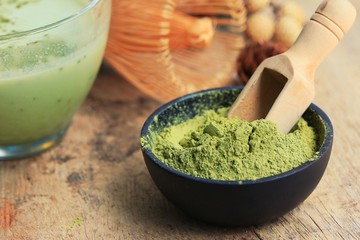 Matcha green tea powder
