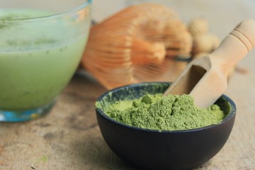 Matcha green tea powder