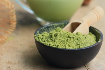 Matcha green tea powder