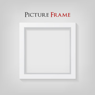 shape-3D Picture Frame Design. Perfect for your presentations. Vector Illustration.