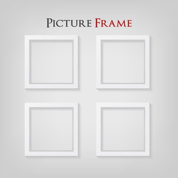 shape-3D Picture Frame Design. Perfect for your presentations. Vector Illustration.