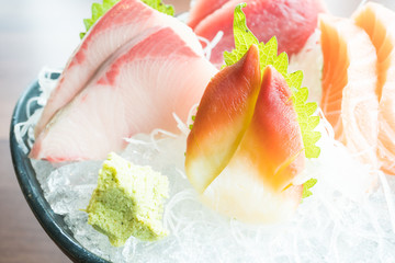 Raw fresh sashimi