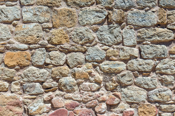 Background from a brown natural stone wall