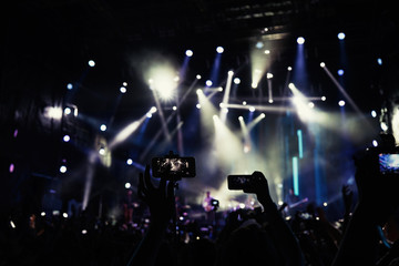 Crowd at a open air concert