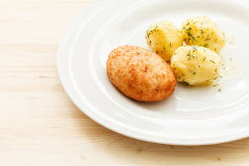 cutlet with potato