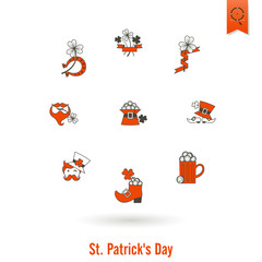 Fototapeta premium Saint Patricks Day Isolated Icon Set