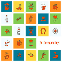 Saint Patricks Day Icon Set