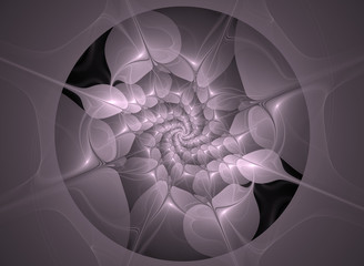 Abstract fractal flower