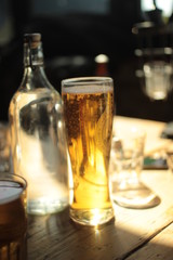 refreshing pint of beer