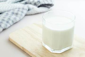 Glass with milk