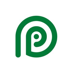 P letter initial logo design