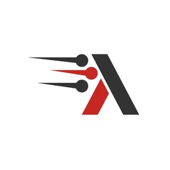 AA letter abstract logo design