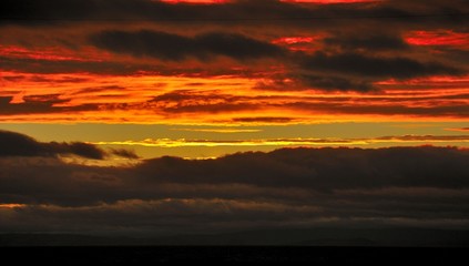 Crimson Sunrise over the Red Sea