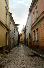 Fototapeta na wymiar Straßen von Tallinn