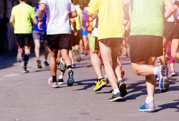 Marathon running street race