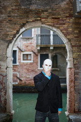 businessman wearing mask