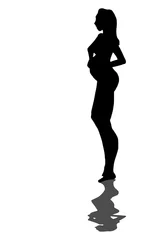 Foto auf Acrylglas Zwangere vrouw © emieldelange