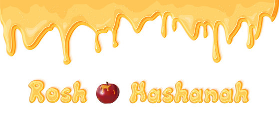 Rosh Hashana vector horizontal banner