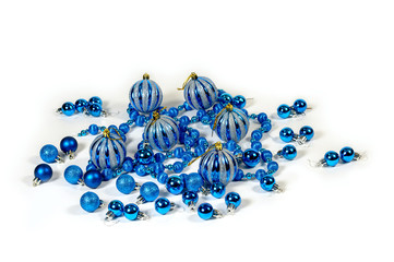 Christmas decorations in the form of balls of garlands