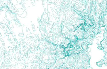 Imaginary topographic map, background concept
