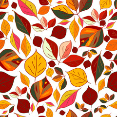 Abstract autumn leaves