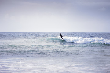 Fototapeta premium having fun riding waves