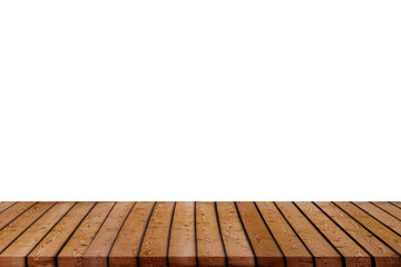  image of wooden table in front of abstract blurred background 