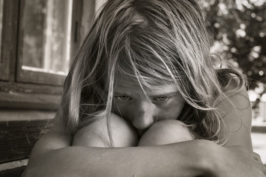 Sad young girl