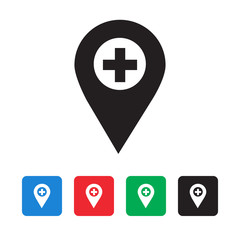 Obraz premium location icon