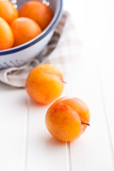 Ripe yellow plums. © Jiri Hera