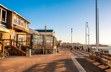 Famous pier 39 at the Fisherman's Wharf in San Francisco