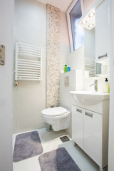 Interior of a modern bathroom