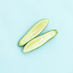 Sliced cucumber - 121908235