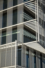 Detail of a contemporary modern offices building