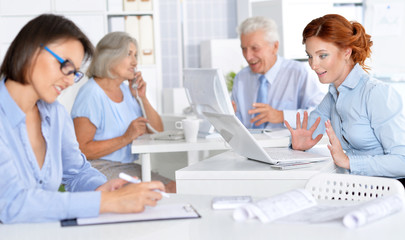 Fototapeta premium working business people In Office 