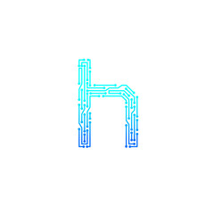  letter h logo design template logotype