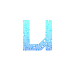  letter u logo design template logotype