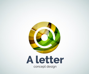 Vector A letter concept logo template