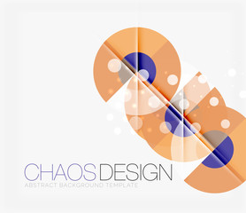 Abstract background with round shapes