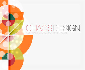 Abstract background with round shapes